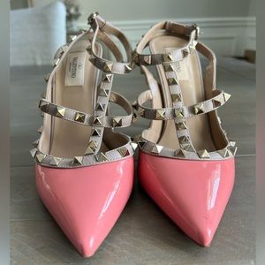Valentino Rockstud Ankle Strap Size 10/40